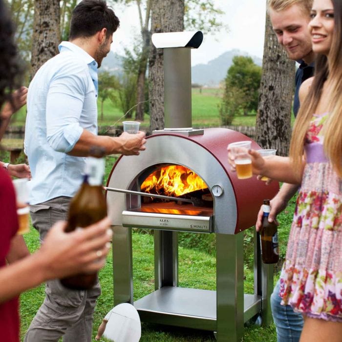 Alfa FX5MIN-LRAM-T 5 Minuti 23-Inch Countertop Wood-Fired Pizza Oven