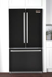 Kucht Professional 36 In. 26.1 cu. ft. Refrigerator with Interior Ice Maker, Black - K748FDS-K