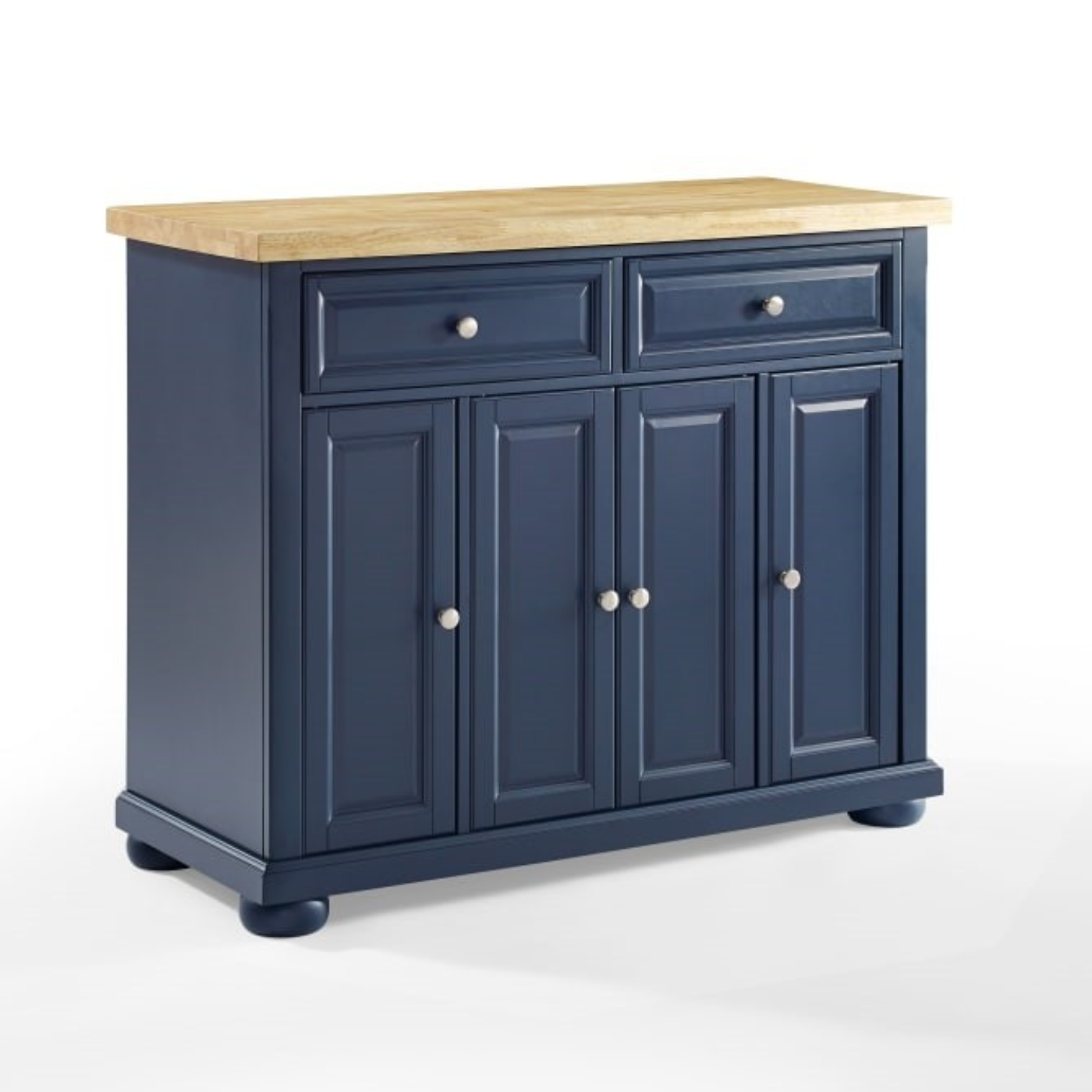 CROSLEY MADISON 42 INCH TRANSITIONAL DESIGN KITCHEN ISLAND - NAVY - KF30031ANV