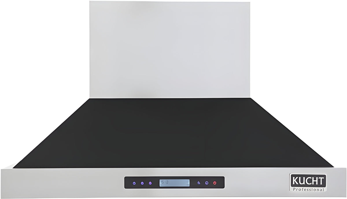 Kucht Professional 48" Wall Mount Range Hood 1,200 CFM in Black - KRH4815-K