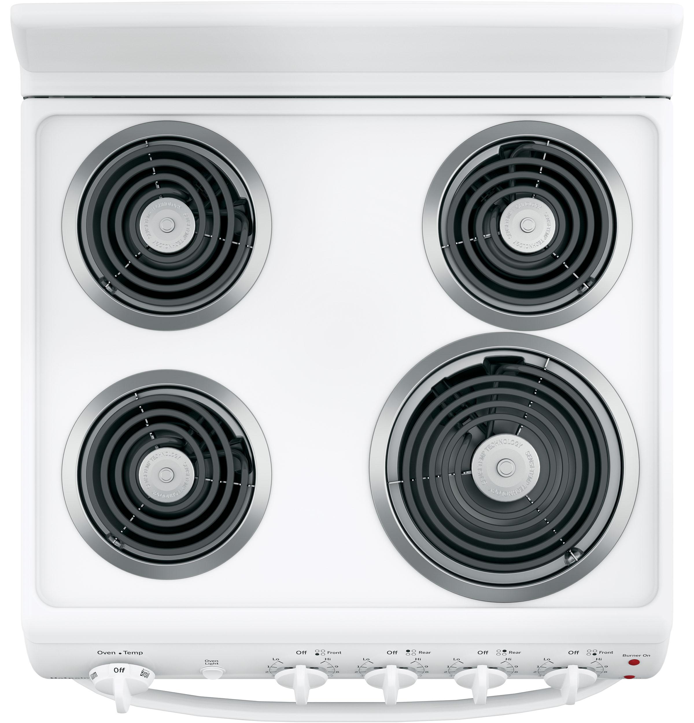 HOTPOINT RAS240DMWW Hotpoint 24" Electric Free-Standing Front-Control Range - RAS240DMWW-KT