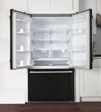 Kucht Professional 36 In. 26.1 cu. ft. Refrigerator with Interior Ice Maker, Black - K748FDS-K