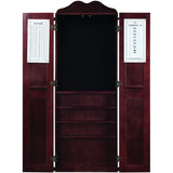 Ram Game Room Dartboard Cabinet Cue Holder - English Tudor - DCAB2 ET - Backyard Provider