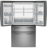 GE Profile 23.2 Cu. Ft. Smart Counter-Depth French-Door Refrigerator, 4-Door, Dual-Dispense AutoFill – PJE23BYWFS-KT