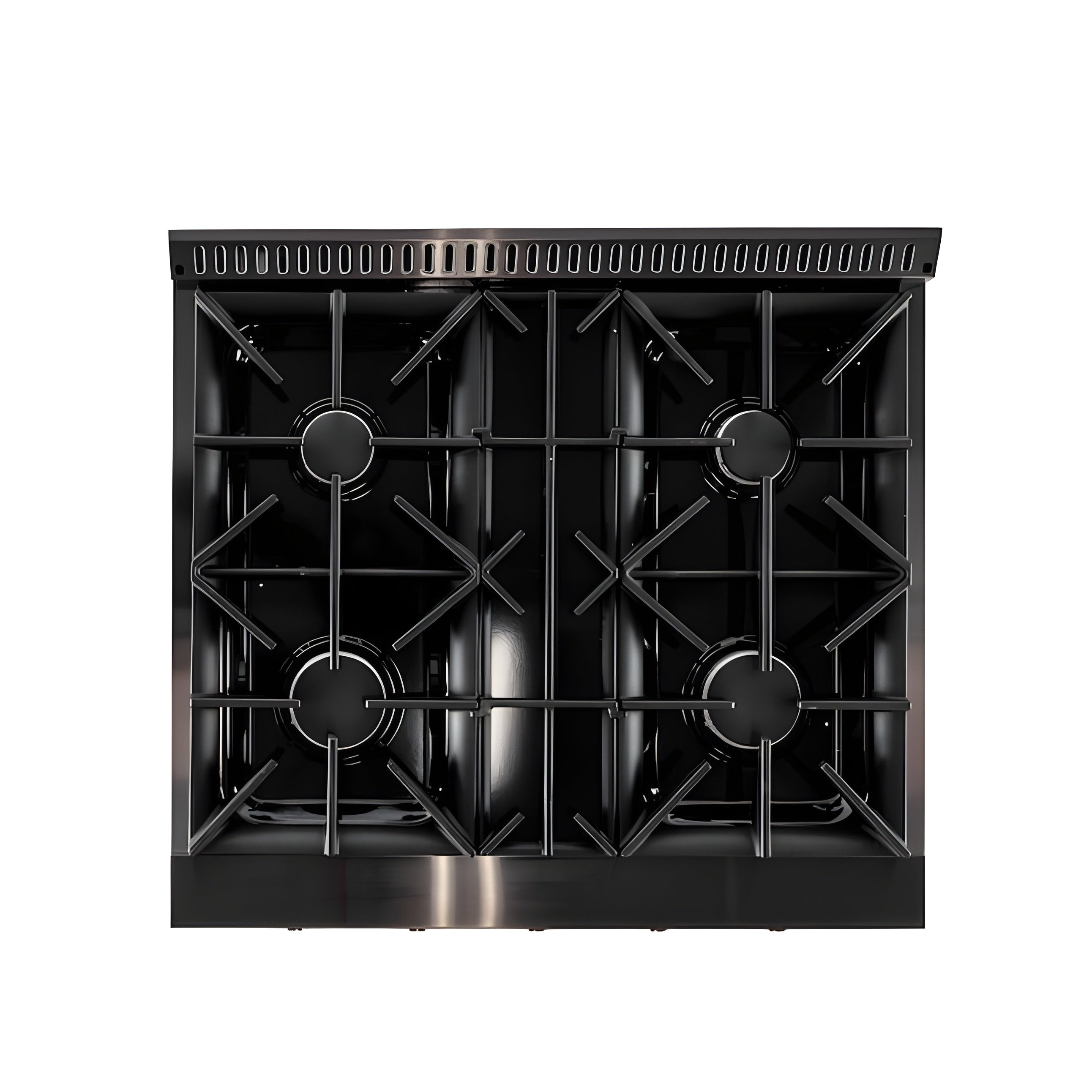 Kucht Gemstone Professional 30" 4.2 cu. ft. Dual Fuel Range in Titanium Stainless Steel with Gold Accents - KED304