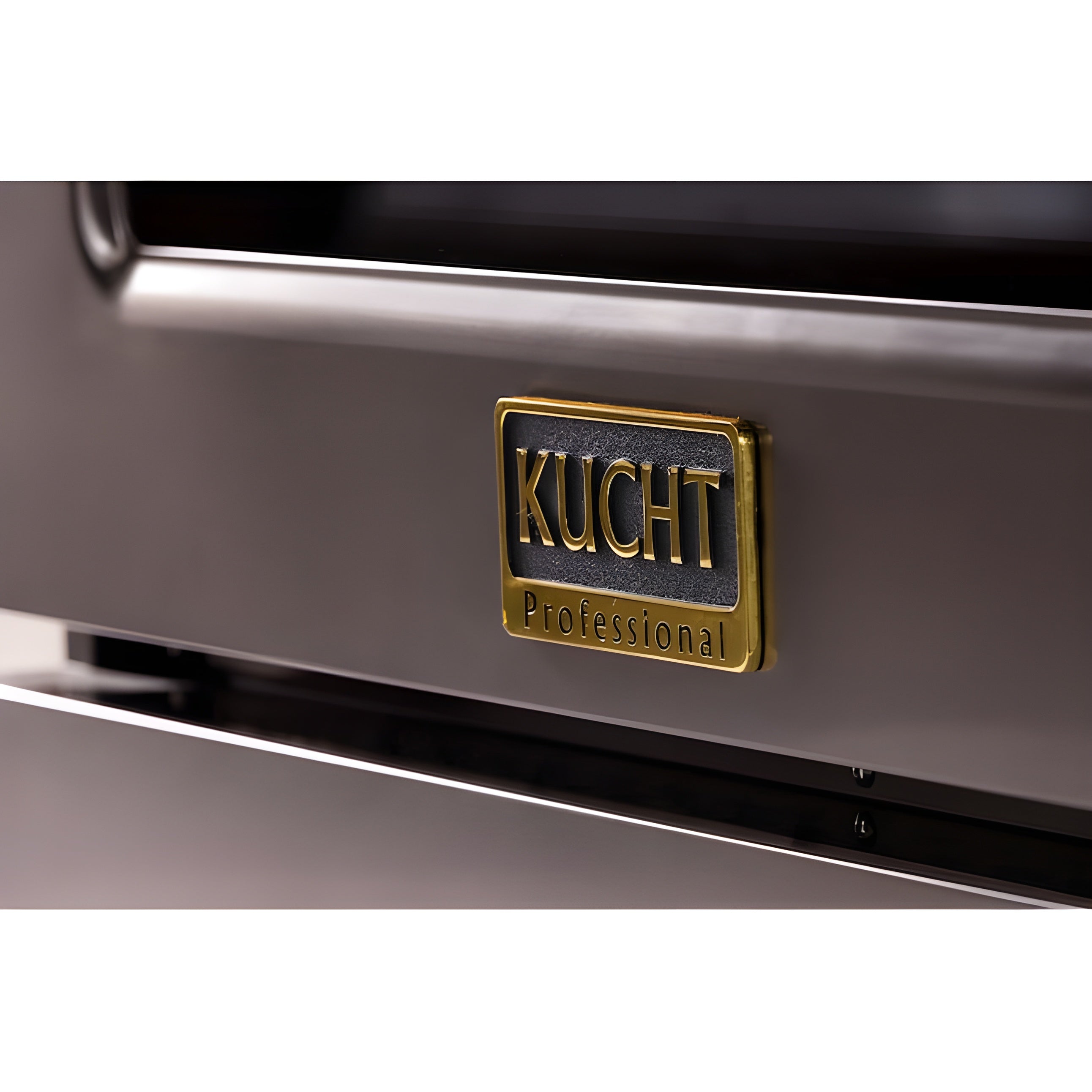 Kucht Gemstone Professional 30" 4.2 cu. ft. Natural Gas Range in Titanium Stainless Steel with Gold Accents - KEG303