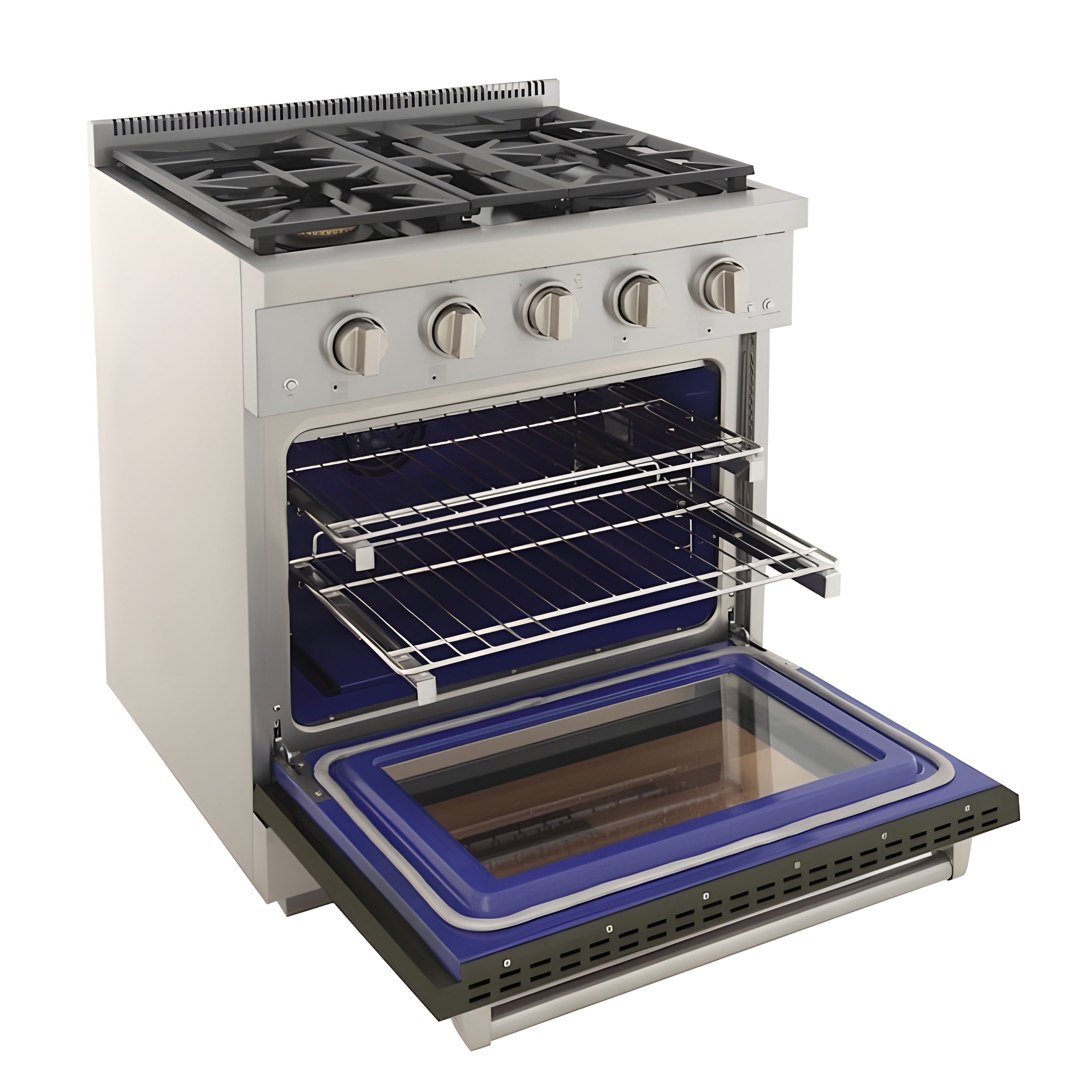 Kucht Professional 30" 4.2 cu. ft. Natural Gas Range in Olive Green with True Simmer Burners - KFX3000X-G