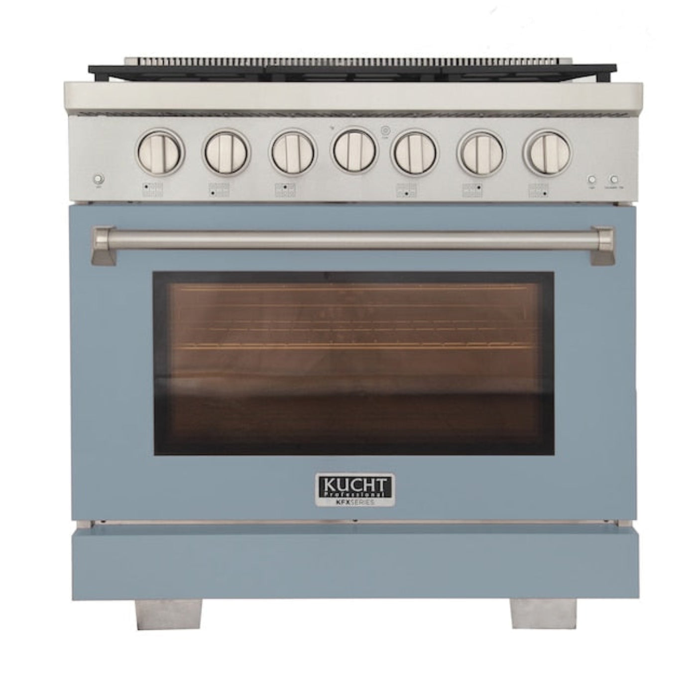 Kucht Professional 48" 6.7 cu. ft. Natural Gas Range in Light Blue with True Simmer Burners -  KFX4800X-LB