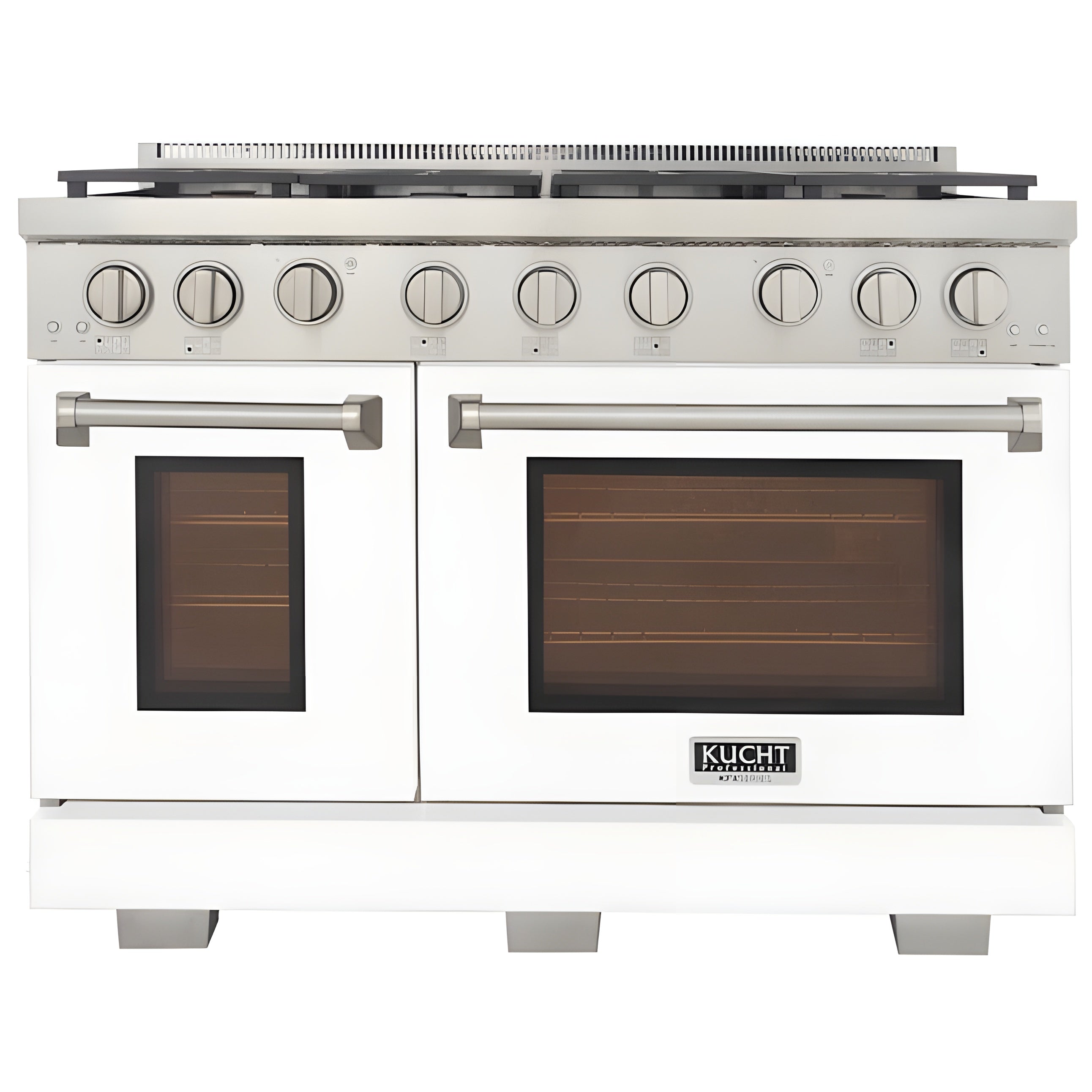 Kucht Professional 36" 5.2 cu. ft. Propane Gas Range in White with True Simmer Burners - KFX3600X/LP-W