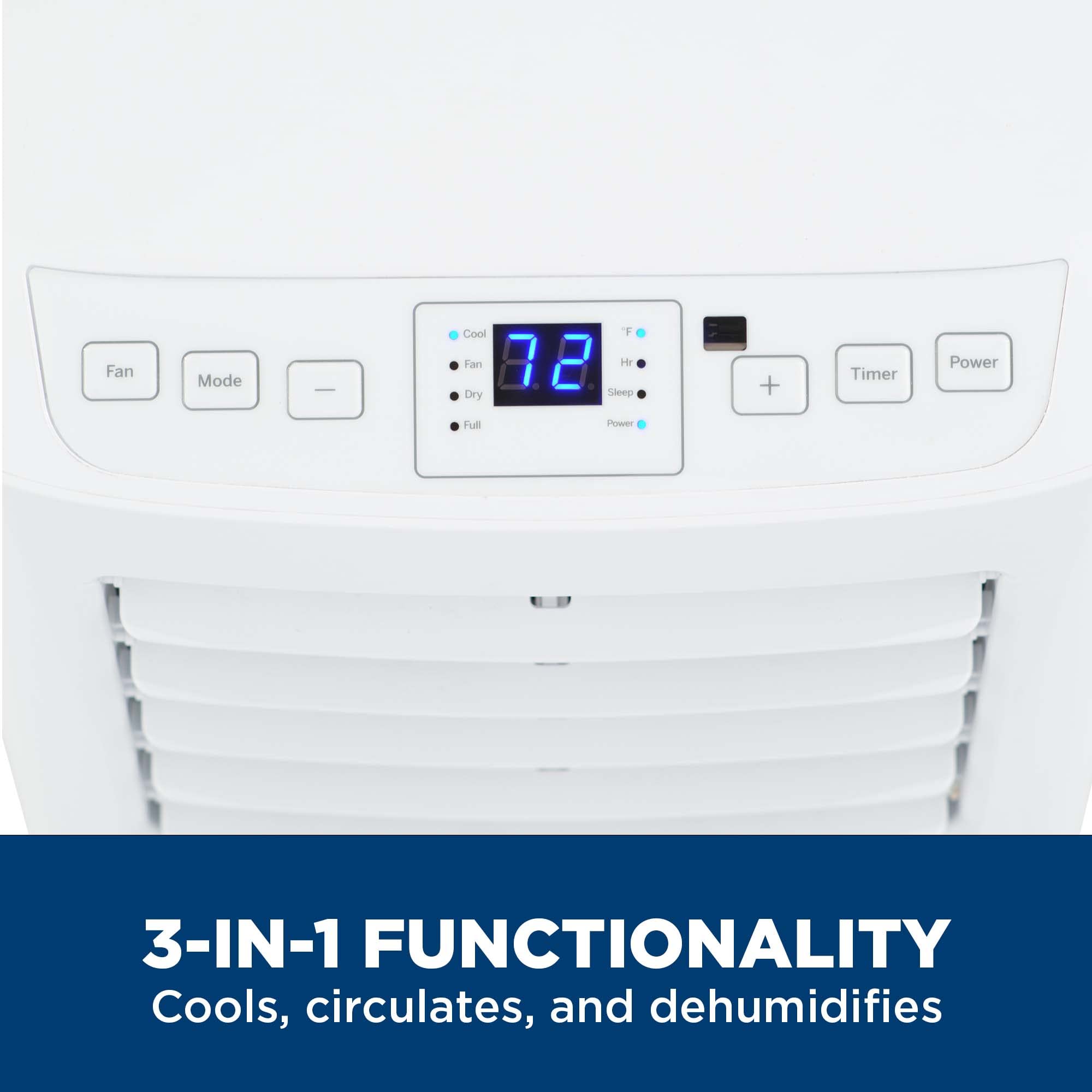 GE APPLIANCES APFD05JASW GE(R) 5,100 BTU Portable Air Conditioner with Dehumidifier and Remote, White - APFD05JASW-KT