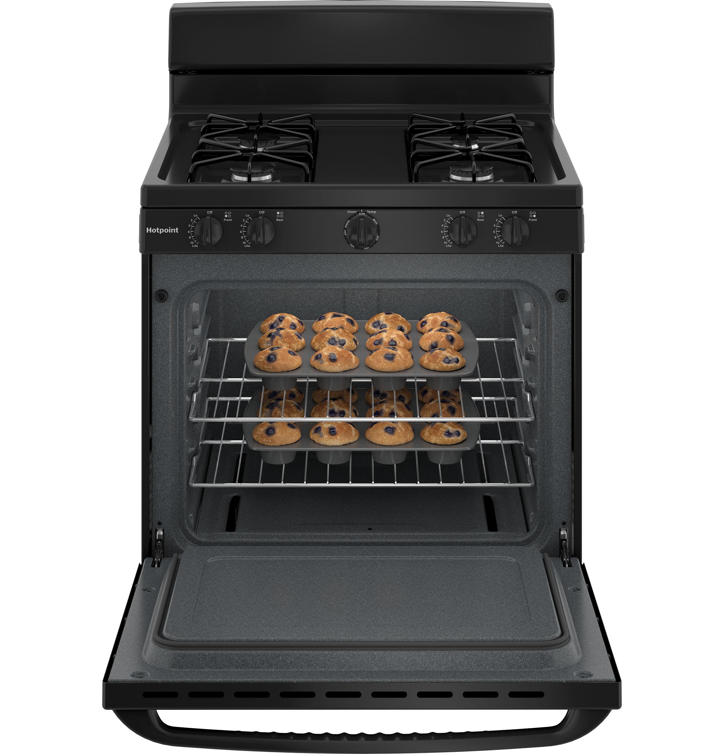 HOTPOINT RGBS300DMBB Hotpoint 30" Free-Standing Gas Range - RGBS300DMBB-KT