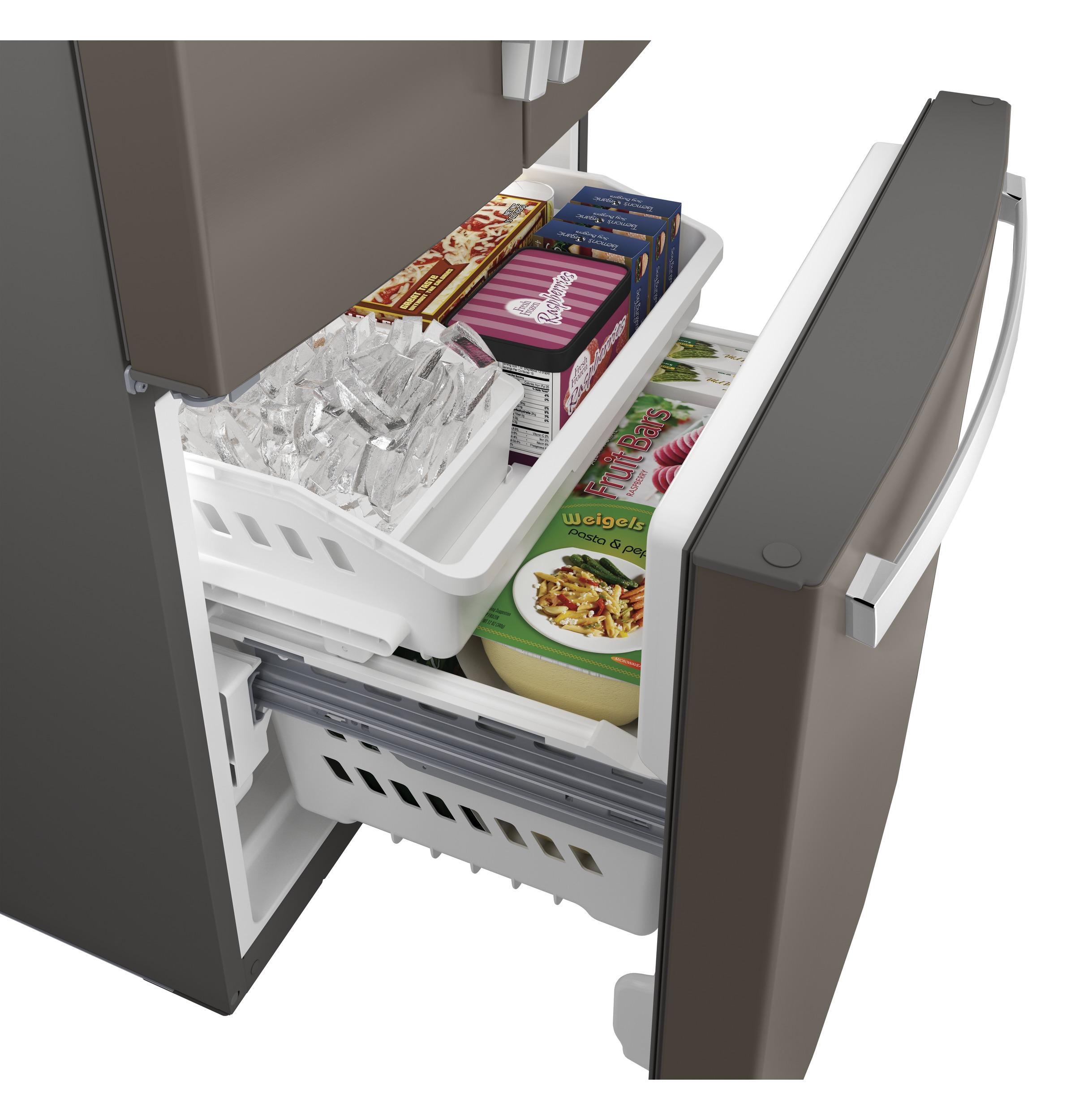 GE APPLIANCES GNE25JMKES GE® ENERGY STAR® 24.7 Cu. Ft. French-Door Refrigerator - GNE25JMKES-KT