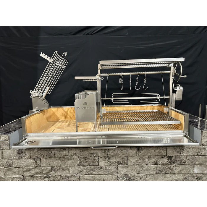 Tagwood BBQ28SS Argentine Santa Maria Wood Fire & Charcoal Gaucho Grill - BBQ28SS