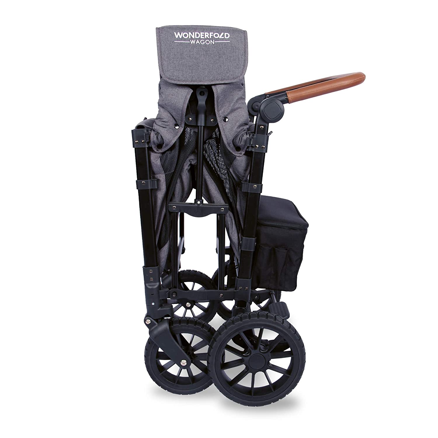 WonderFold W2 Luxe Push/Pull 2-Passenger Stroller Wagon Gray New