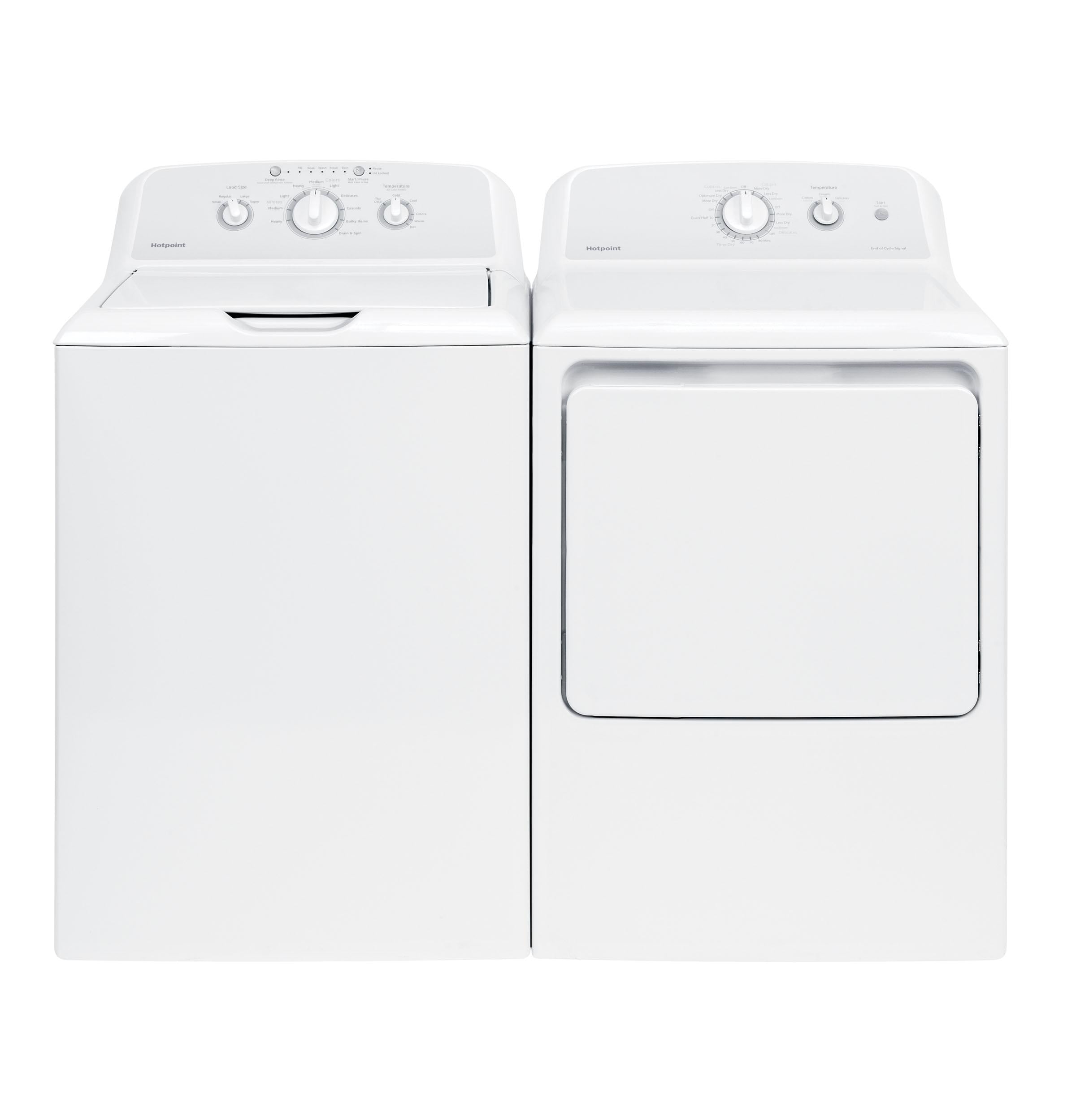 HOTPOINT 3.8 cu. ft. Capacity Washer with Stainless Steel Basket - HTW240ASKWS-KT