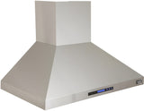 Kucht Appliance Package - 48 inch Propane Gas Range in Stainless Steel and Wall Range Hood - AP-KFX480/LP