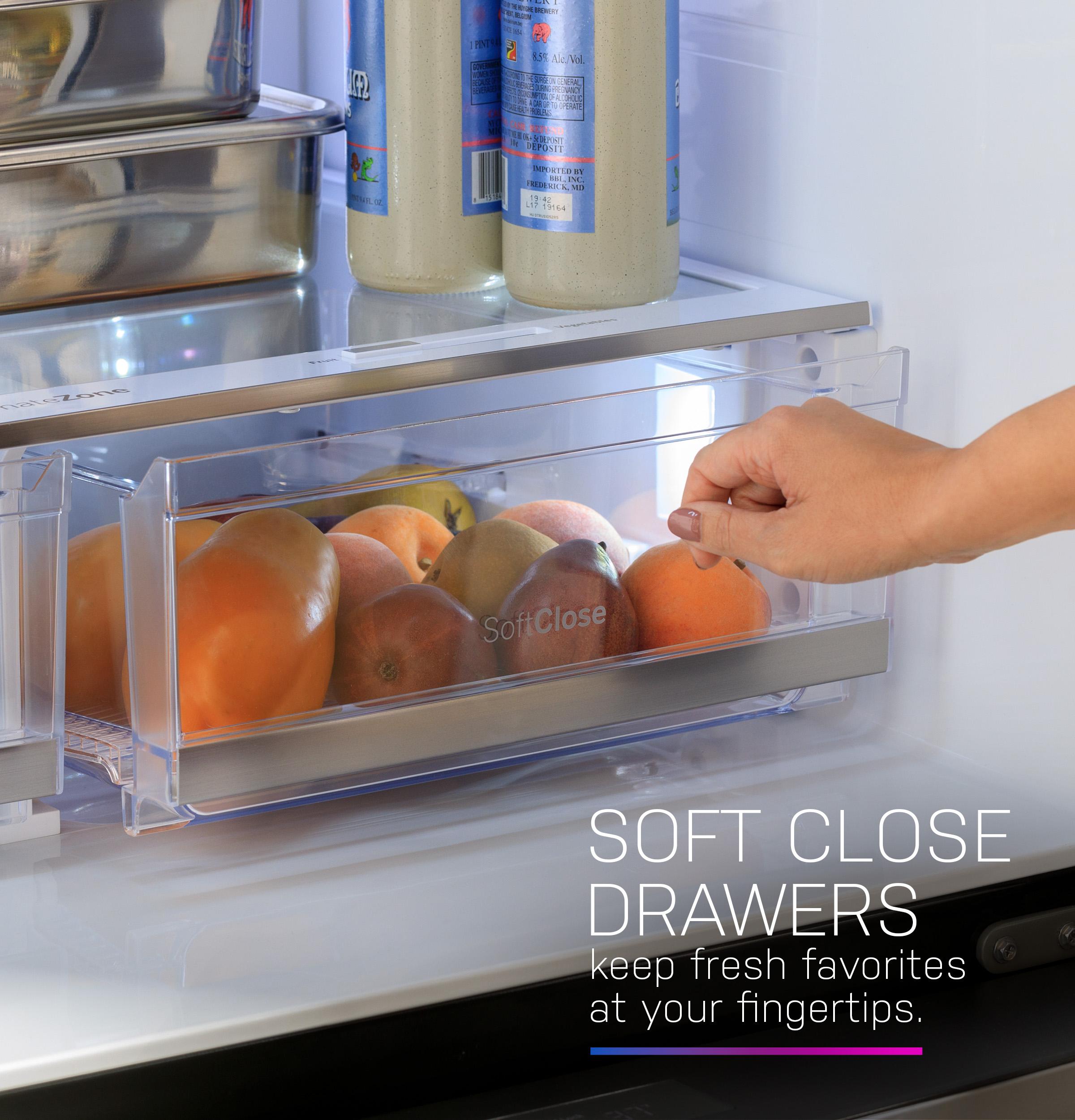 GE Profile 23.2 Cu. Ft. Smart Counter-Depth French-Door Refrigerator, 4-Door, Dual-Dispense AutoFill – PJE23BYWFS-KT