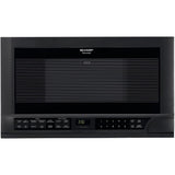 SHARP  1.5 cu. ft. 1100W Black Sharp Over-the-Counter Carousel Microwave Oven - R1210TY-KT