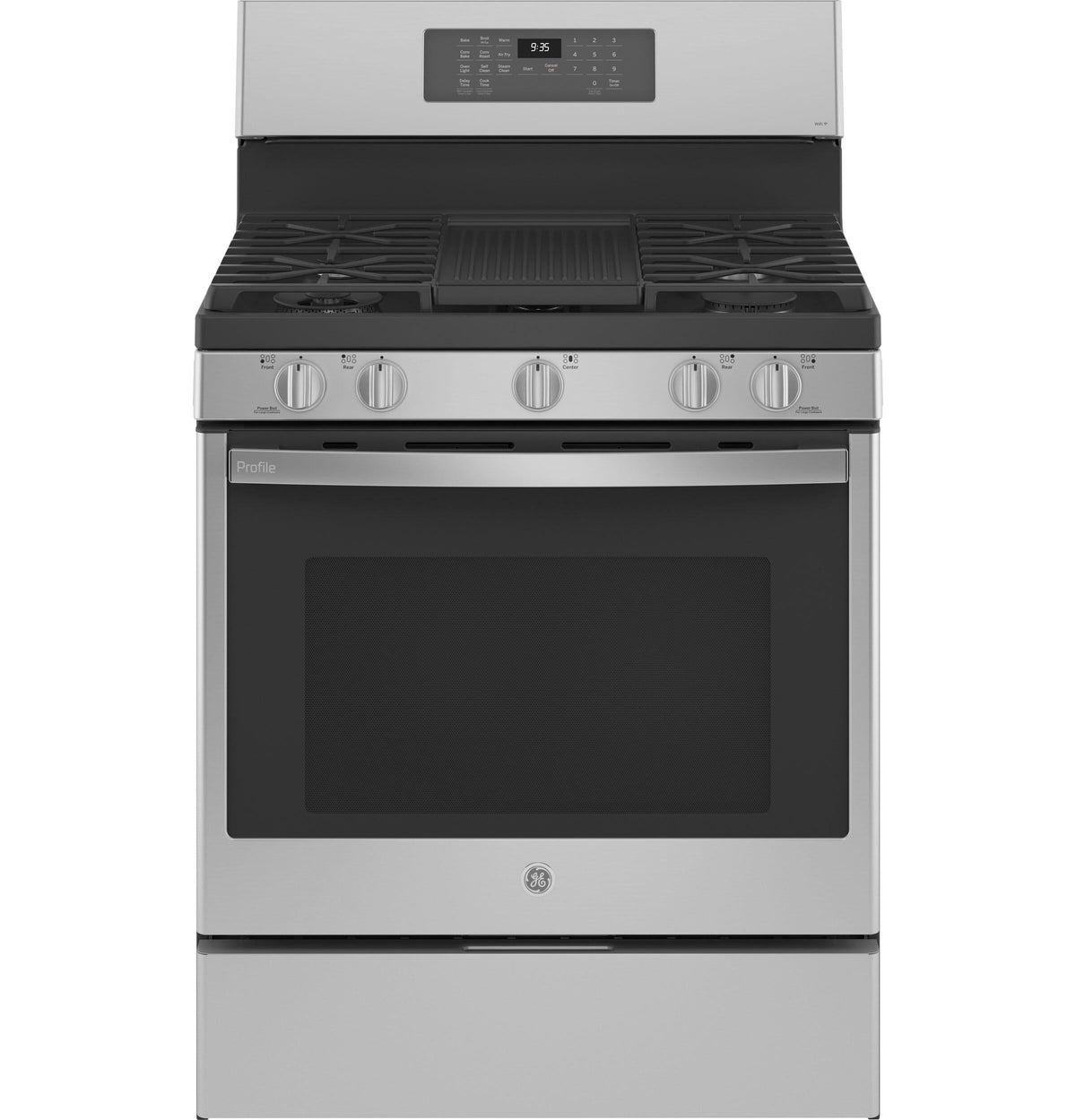 GE APPLIANCES PGB935YPFS GE Profile(TM) Smart 30" Free-Standing Self Clean Gas Fingerprint Resistant Range with No Preheat Air Fry - PGB935YPFS