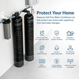 Aquasure Serene Series | 15 GPM Salt-Free Conditioning Bundle with Fortitude Pro Whole House Water Treatment System & Pleated Sediment Pre-Filter - AS-SF15CK