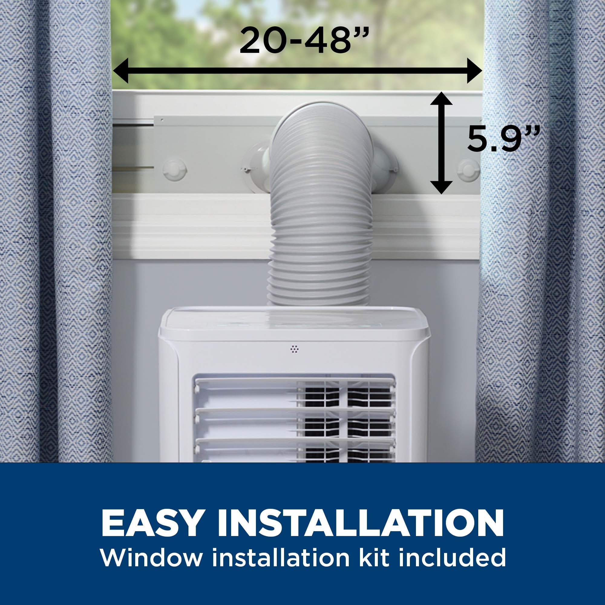 GE APPLIANCES APFD06JASW GE(R) 6,100 BTU Portable Air Conditioner with Dehumidifier and Remote, White - APFD06JASW-KT