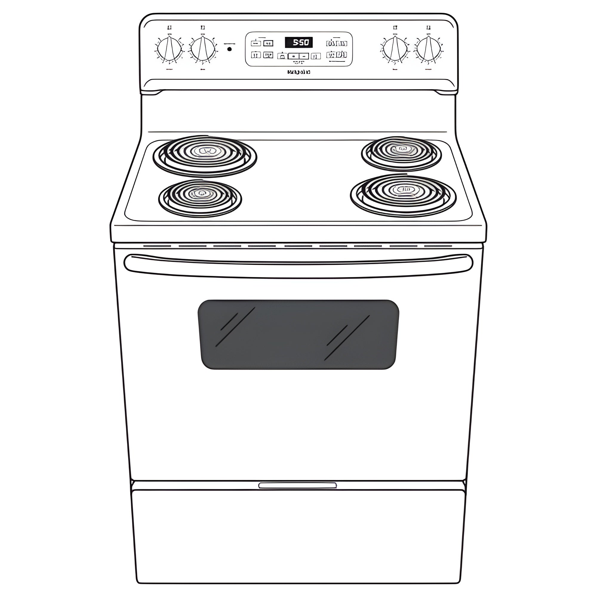 HOTPOINT 30" Free-Standing Standard Clean Electric Range - RBS360DMBB-KT