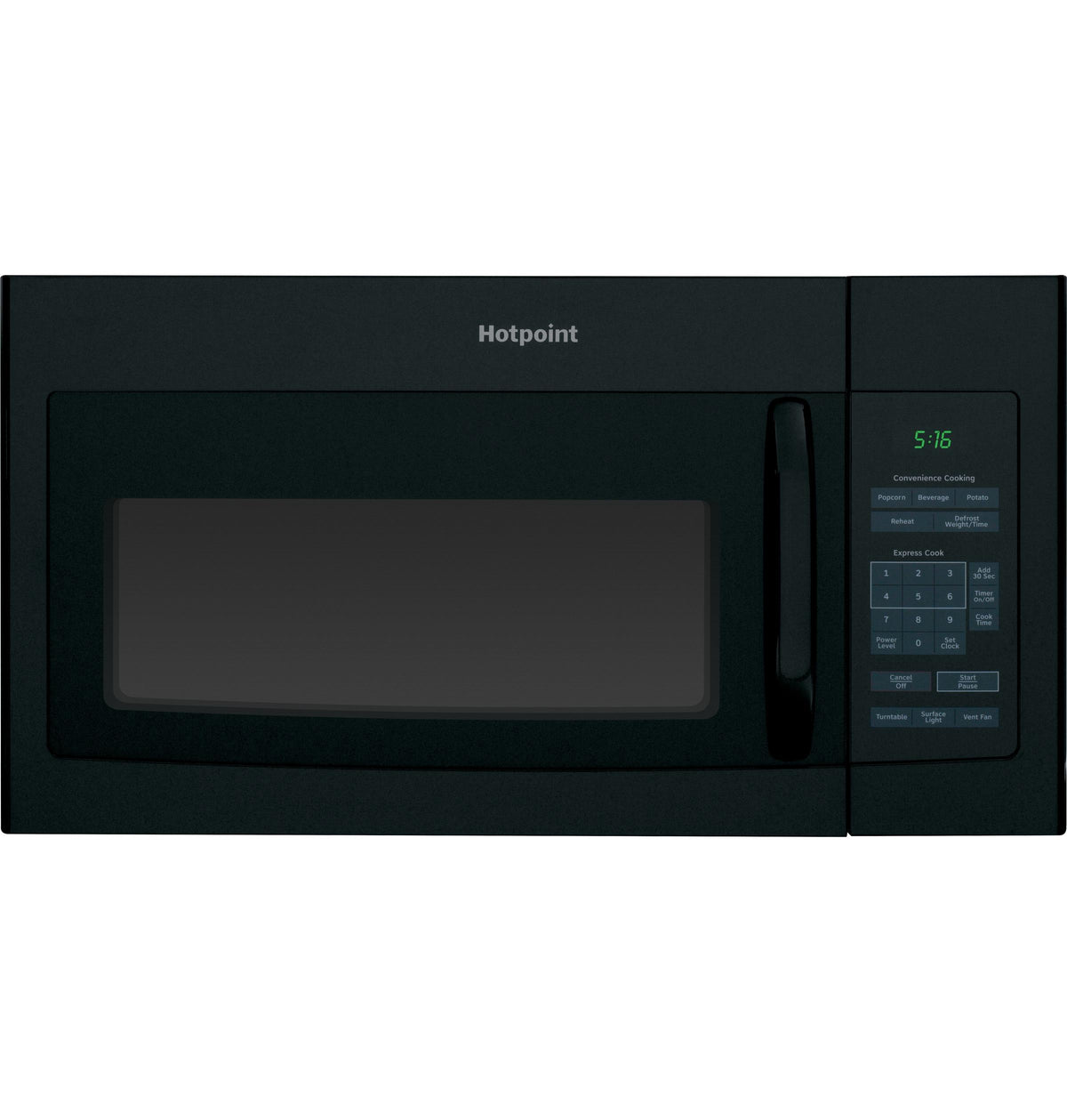 HOTPOINT 1.6 Cu. Ft. Over-the-Range Microwave Oven - RVM5160DHBB-KT