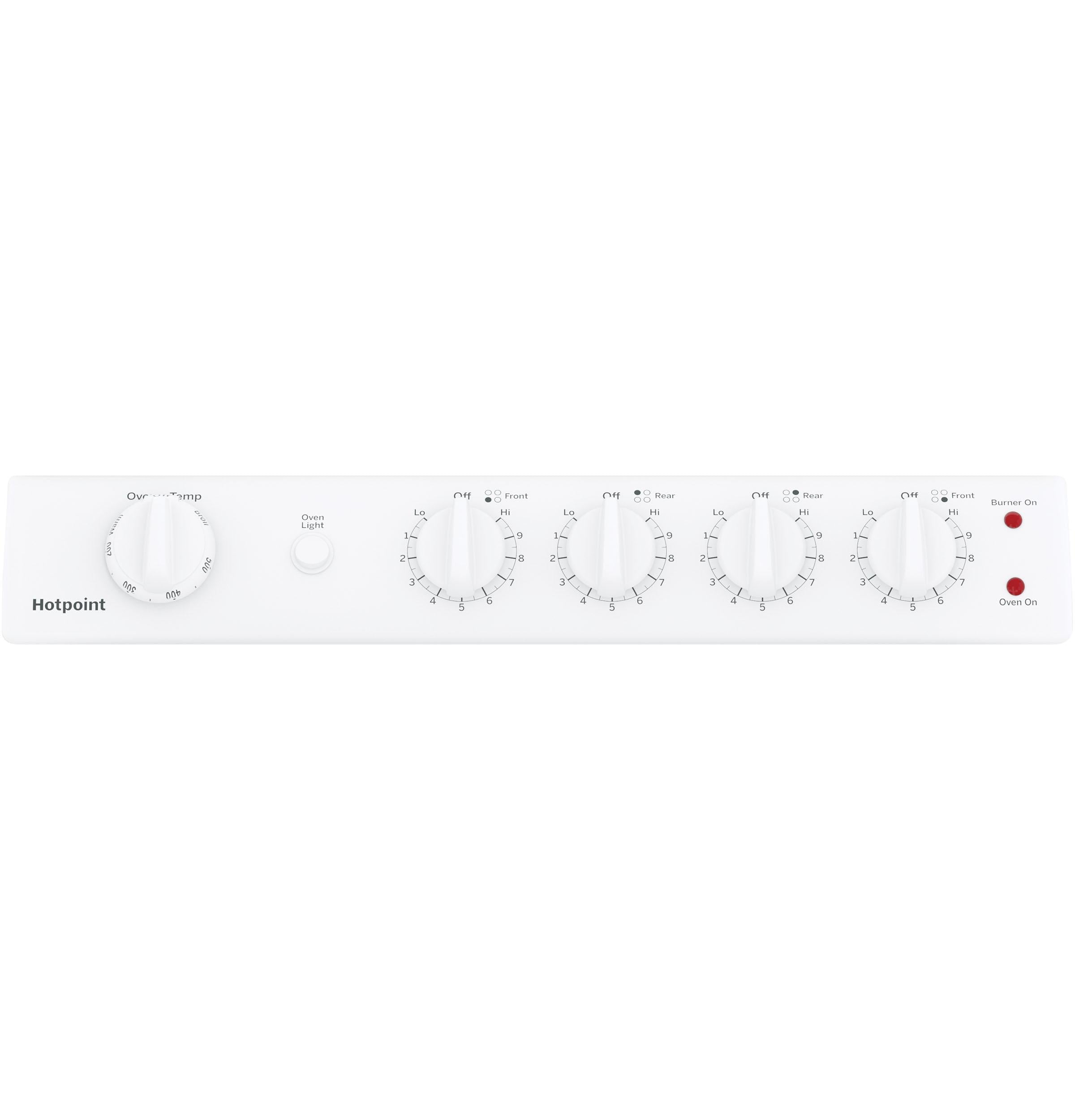 HOTPOINT RAS240DMWW Hotpoint 24" Electric Free-Standing Front-Control Range - RAS240DMWW-KT