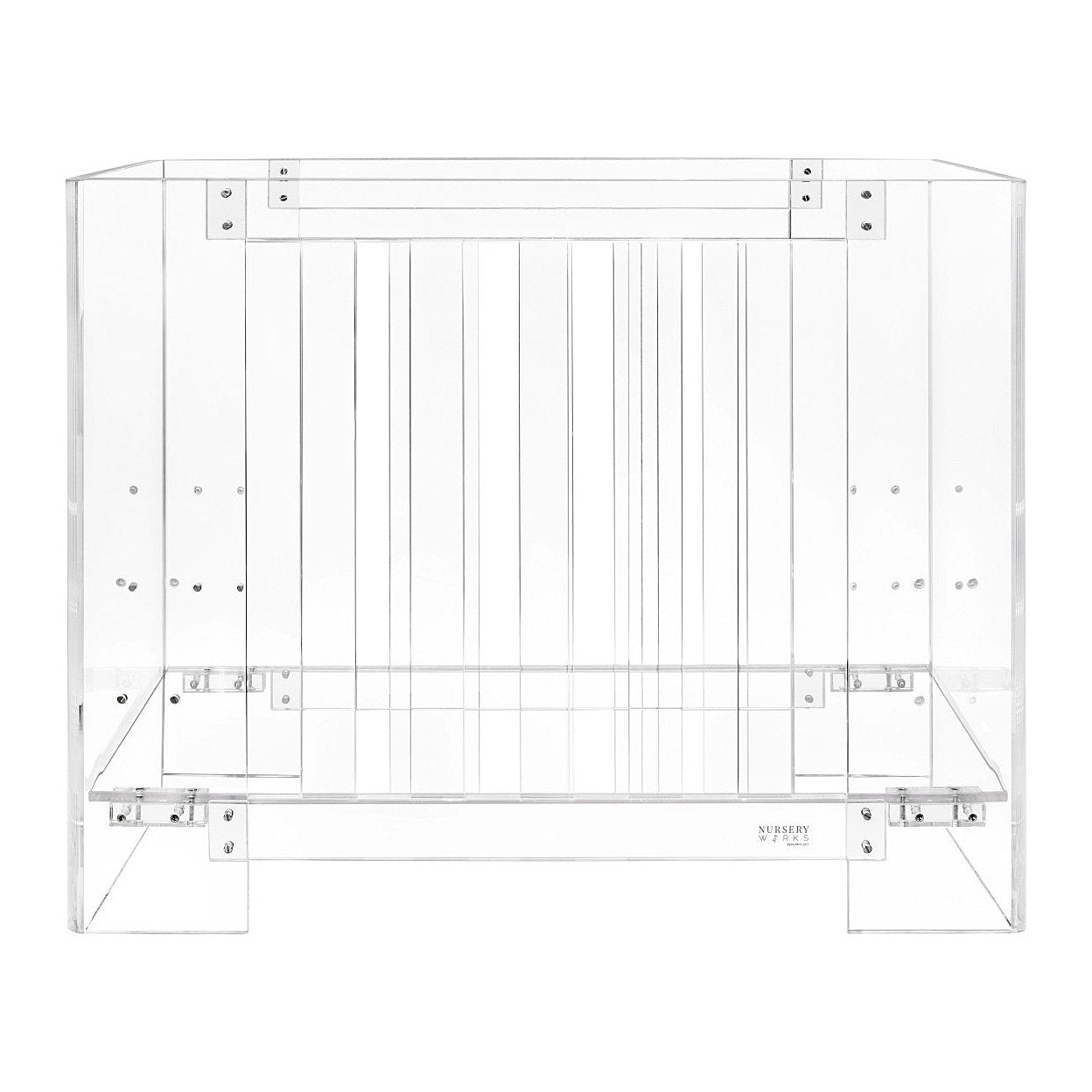 Nursery Works Vetro Mini Crib with Pure Core Mini Crib Mattress