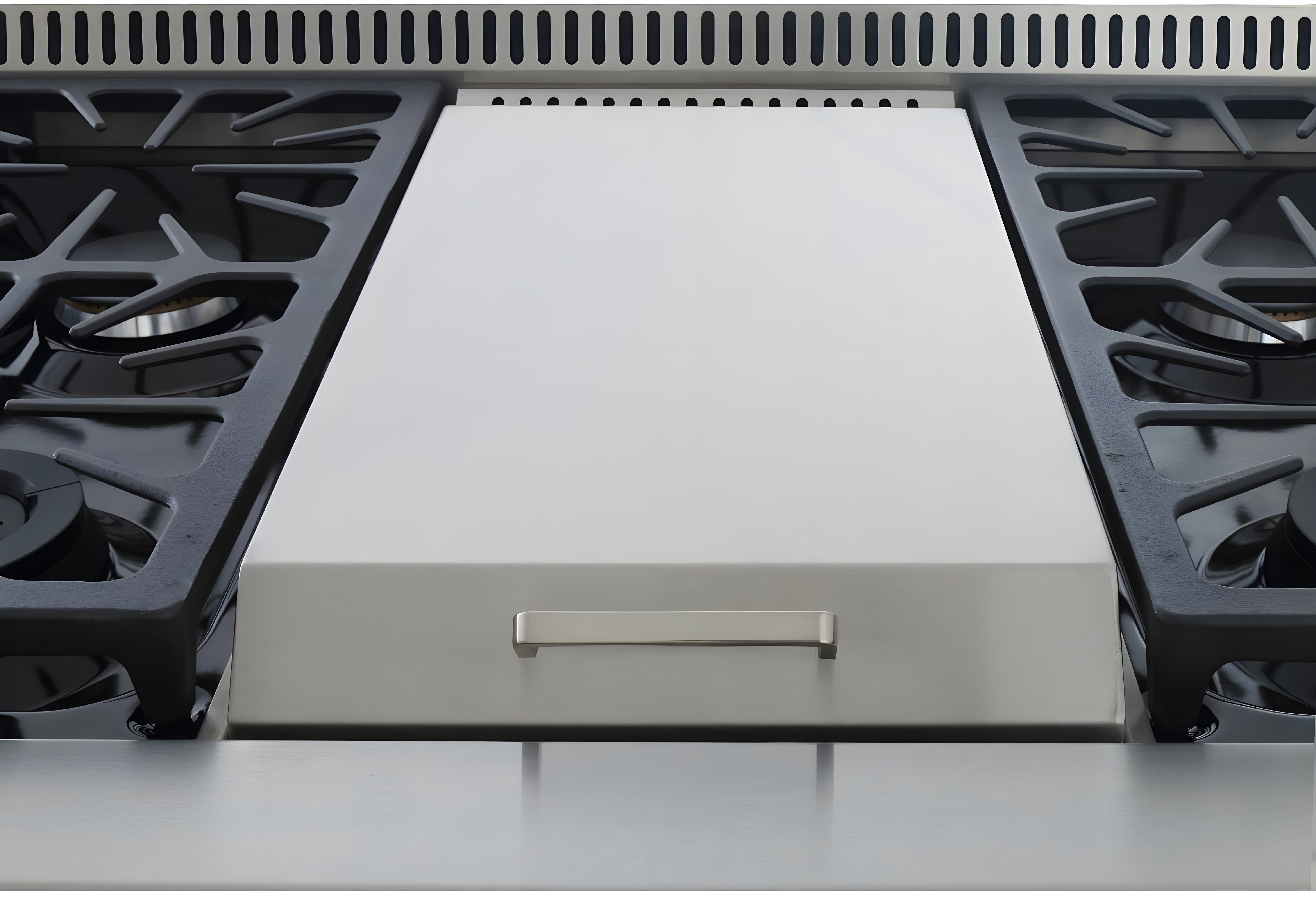 Kucht Professional 36 in. 5.2 cu ft. Natural Gas Range with Griddle and Silver Knobs - KRG3609U-S