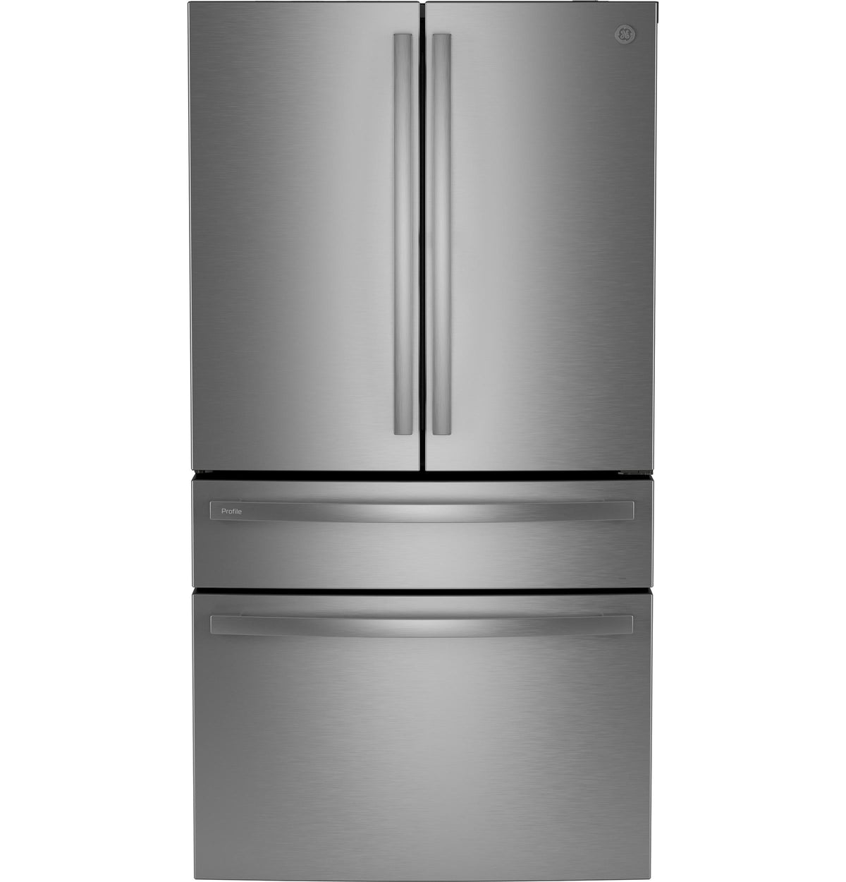 GE Profile 23.2 Cu. Ft. Smart Counter-Depth French-Door Refrigerator, 4-Door, Dual-Dispense AutoFill – PJE23BYWFS-KT
