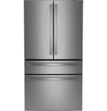 GE Profile 23.2 Cu. Ft. Smart Counter-Depth French-Door Refrigerator, 4-Door, Dual-Dispense AutoFill – PJE23BYWFS-KT