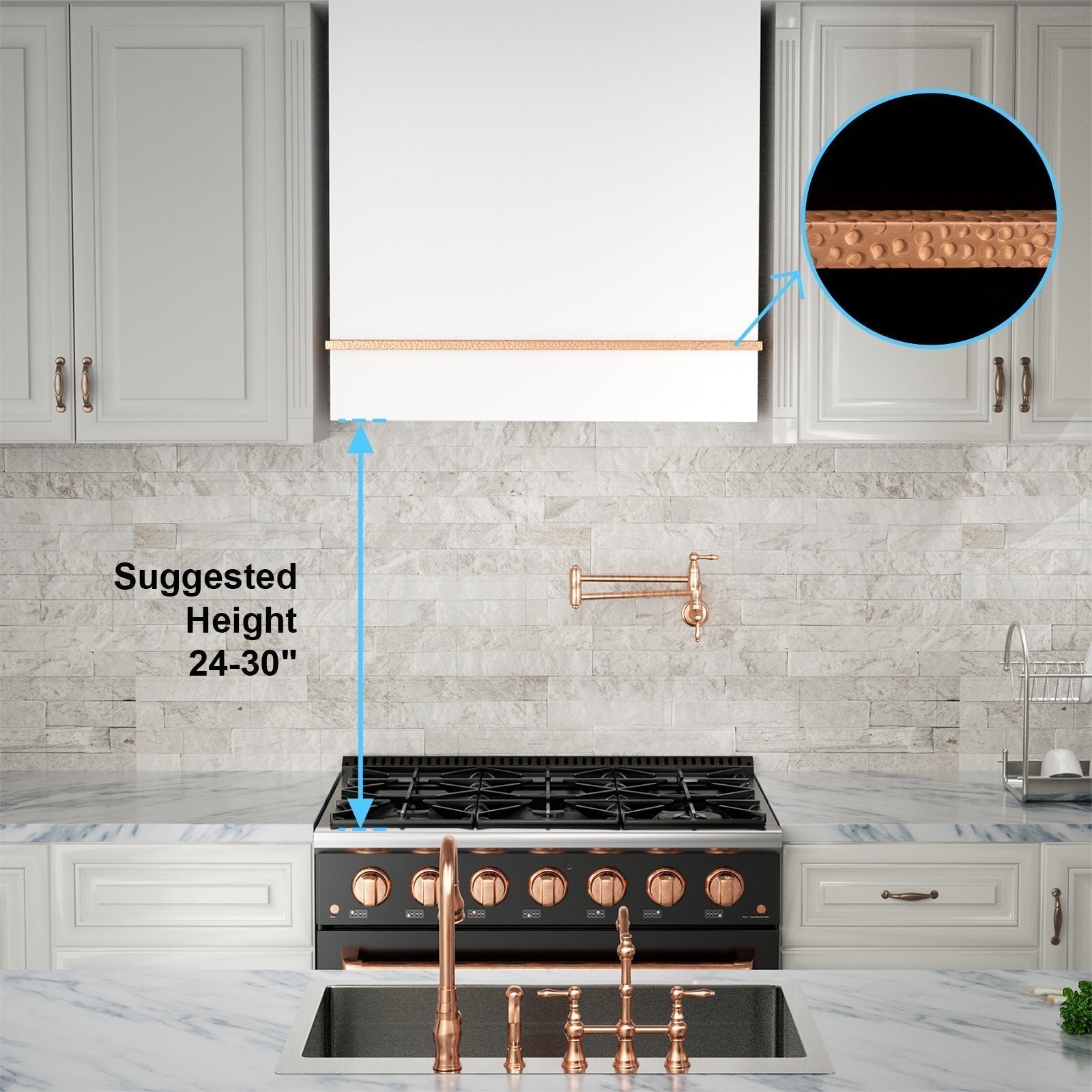 Akicon Stainless Steel Range Hood 36", 600 CFM Wall Mount Vent Hood with Powerful Vent Motor, Modern Box Kitchen Hood with LED Lights, Charcoal Filter, AK-HS36HA-SWC-48