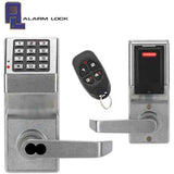 Alarm Lock Trilogy - DL2700LD - Access Control Lever Set - Remote Release FOB & Classroom Lockdown - IC Prep for Best/Falcon/Arrow - Satin Chrome - ALL-DL2700LD-IC-26D