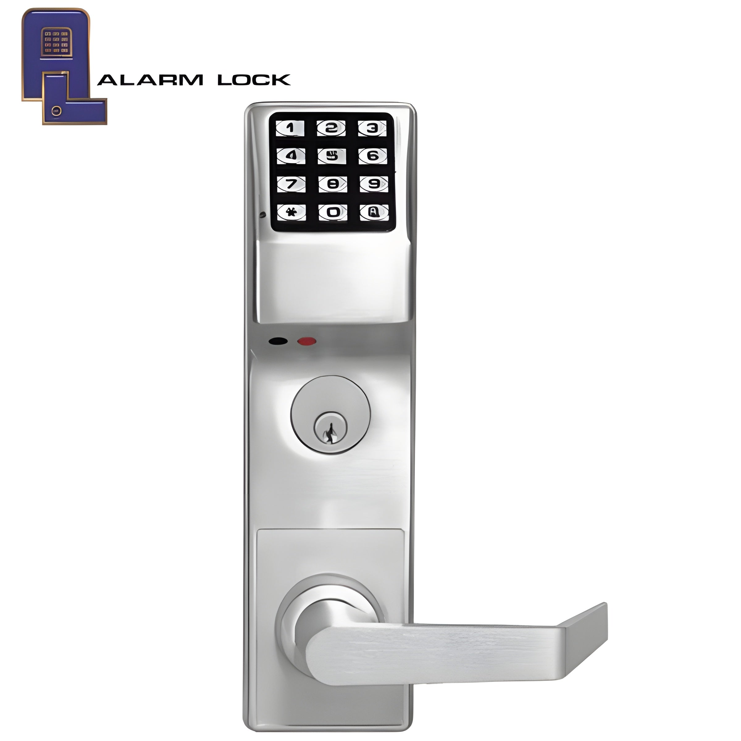 Alarm Lock Trilogy Classroom Mortise Lever Set w/ High Capacity Audit Trail - US26D - Satin Chrome - Right Handed - Grade 1 - ALL-DL3500CRR-26D