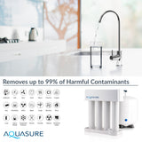 Aquasure Signature Elite | 1,500,000 Gallons Whole House Water Filter Treatment Bundle with 72,000 Grains Softener, 75 GPD Reverse Osmosis System - AS-SE2000A