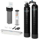Aquasure Serene Series | 10 GPM Salt-Free Conditioning, Whole House Water Treatment System, Pleated Sediment Pre-Filter and UV Purifier - AS-SF10CKU