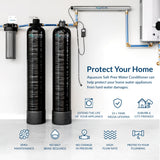 Aquasure Serene Series | 15 GPM Salt-Free Conditioning, Whole House Water Treatment System, Pleated Sediment Pre-Filter and UV Purifier - AS-SF15CKU