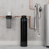Aquasure Serene Lite Series | 650K Gallons Whole House Salt-Free Water Conditioning/Softening Descaler Bundle with Triple Purpose Filter System and 8 GPM UV De-Activator - AS-SF650U