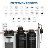 Aquasure Serene Lite Series | 800K Gallons Whole House Salt-Free Conditioning/Softening Descaler Bundle with Water Treatment System, Pleated Sediment Pre-Filter and 8 GPM UV De-Activator - AS-SF800CKU