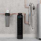 Aquasure Serene Lite Series | 800K Gallons Whole House Salt-Free Water Conditioning/Softening Descaler Bundle with Triple Purpose Filter System and 8 GPM UV De-Activator - AS-SF800U