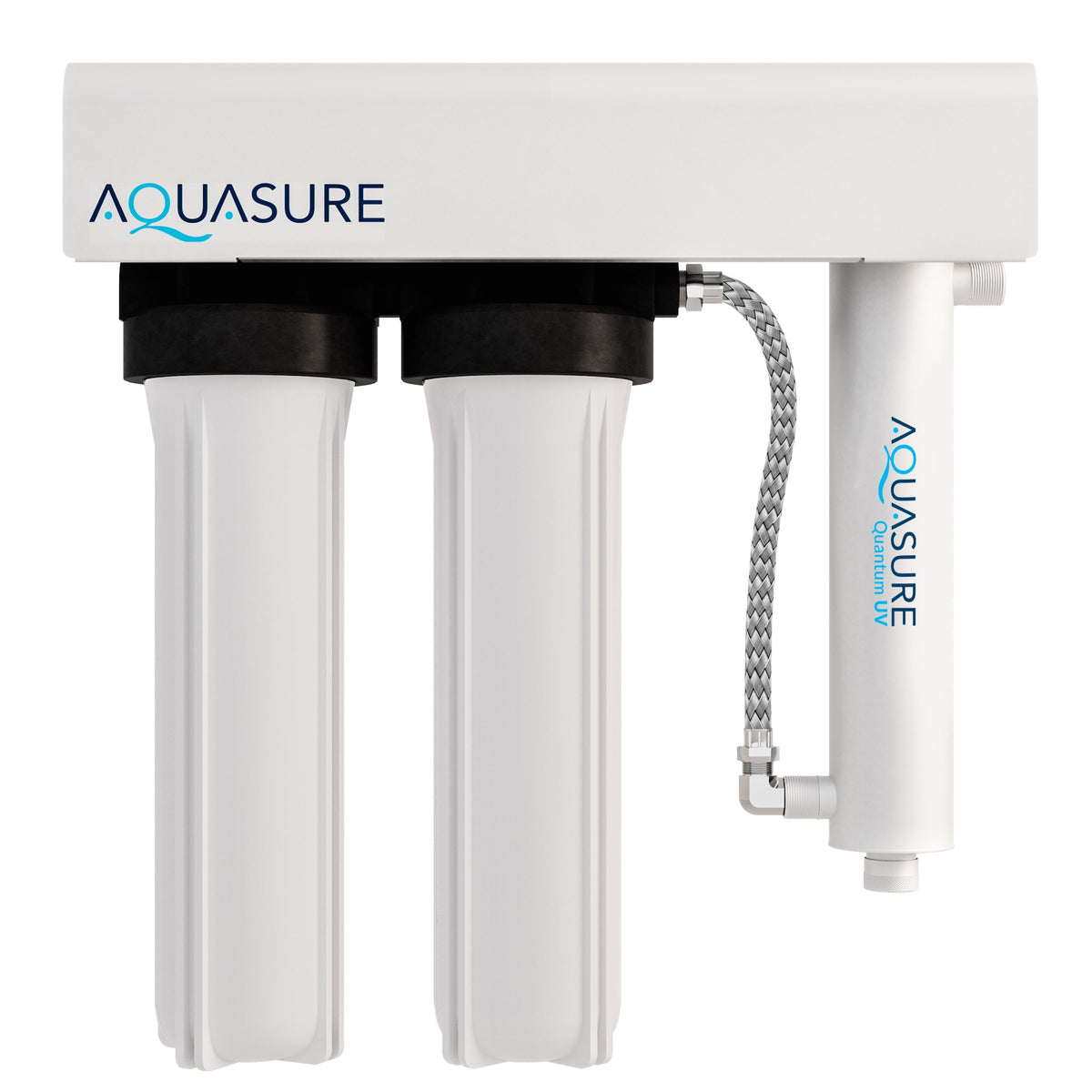 Aquasure Quantum Series | 18 GPM Multi-Stage UV Ultraviolet Light Whole House Water Treatment Filtration System, 48W - AS-WHUV18HO