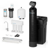 Aquasure Signature Series | 32,000 Grains Water Softener with 12 GPM Quantum De-Activator System and Triple Purpose Carbon Pre-Filter - AS-WSUV32RO