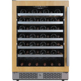 Avallon 24 Inch Wide 53 Bottle Capacity Single Zone Wine Cooler with Left Swing Door - AWC242SPRGLH
