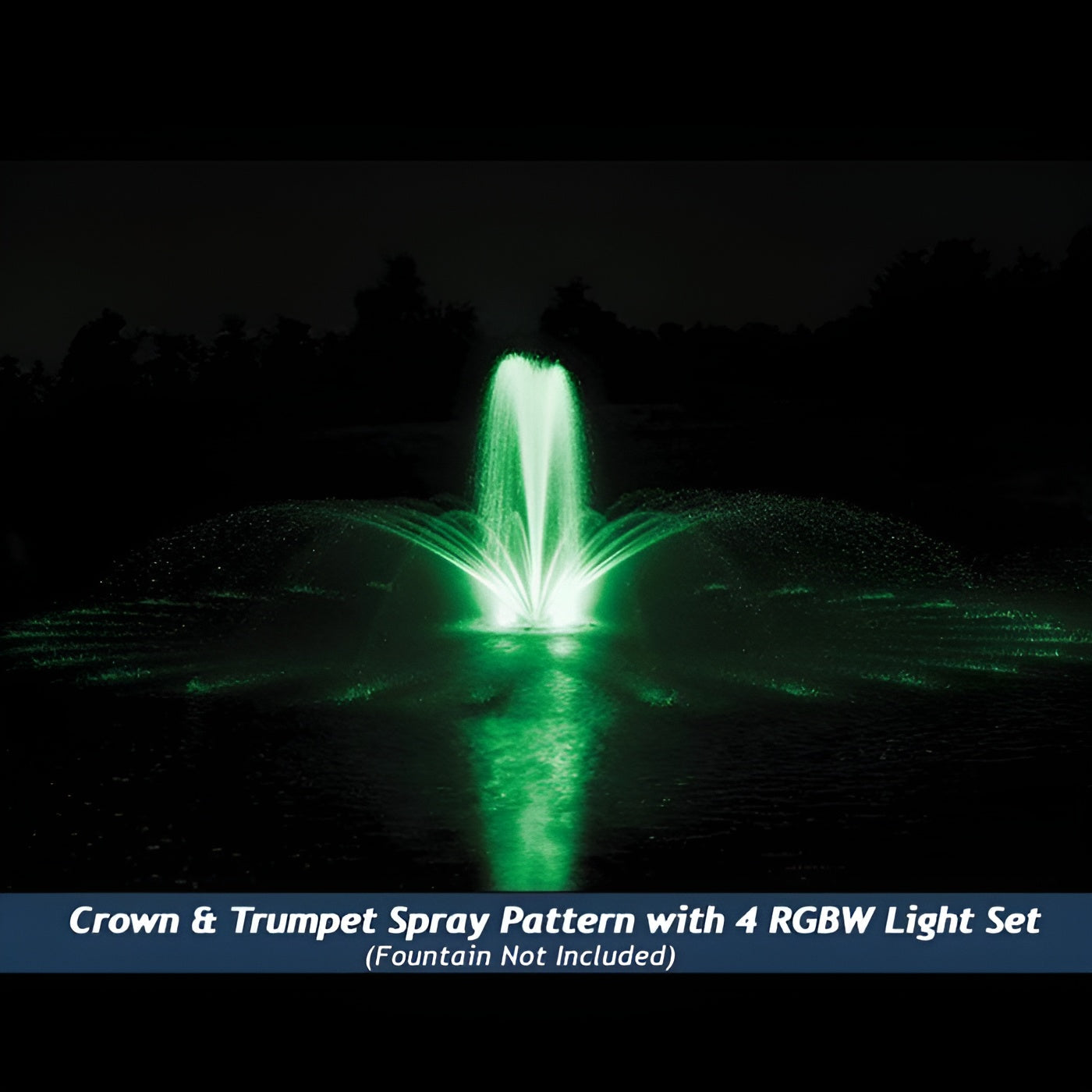 Airmax RGBW Color Changing LED Fountain 4 Light Set
