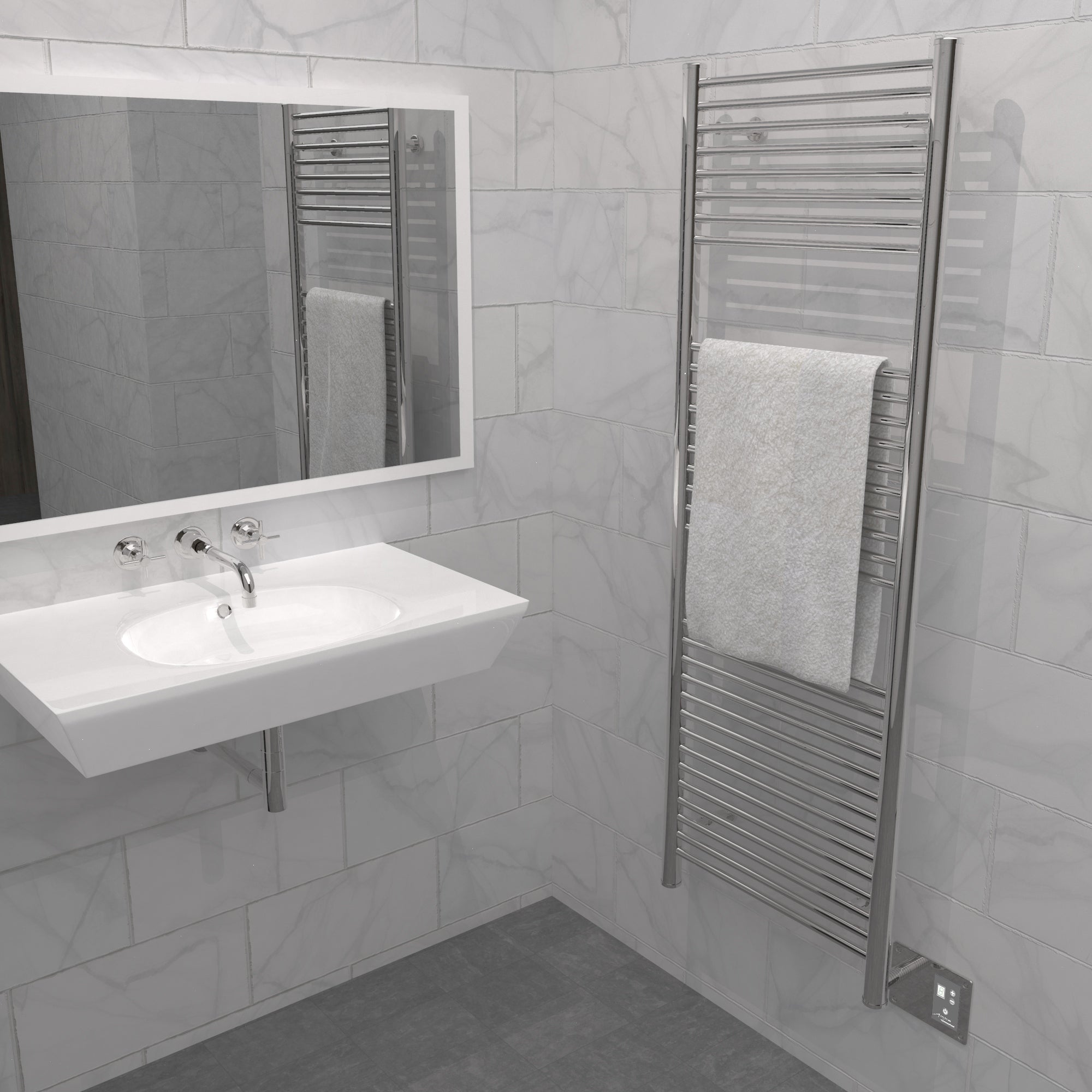 Amba Heated Towel Rack Model A2056 Width 19 5/8″ - A2056B