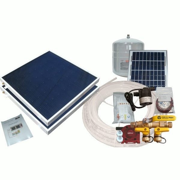 Heliatos Boat Freeze Protected Solar Water Heater Kit with Built-In Heat Exchanger