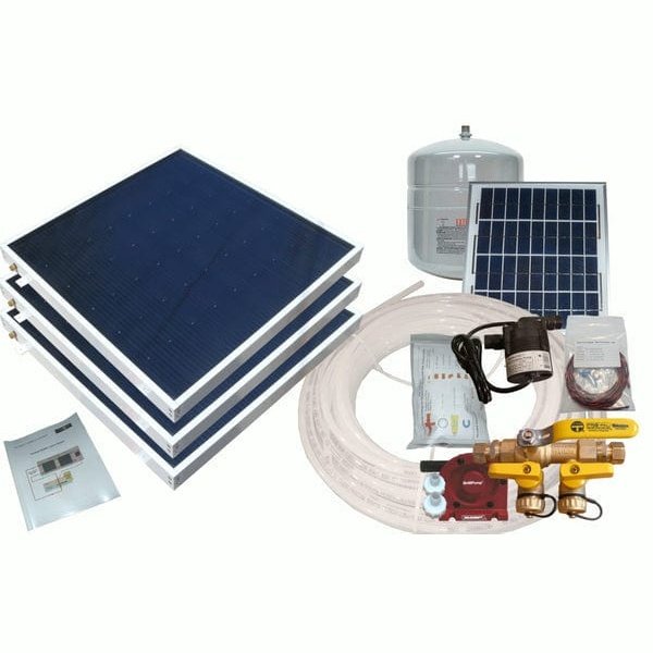 Heliatos Boat Freeze Protected Solar Water Heater Kit with Built-In Heat Exchanger