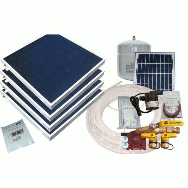 Heliatos Boat Freeze Protected Solar Water Heater Kit with Built-In Heat Exchanger