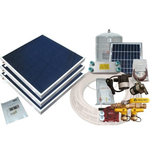 Heliatos Boat Freeze Protected Solar Water Heater Kit with External Heat Exchanger